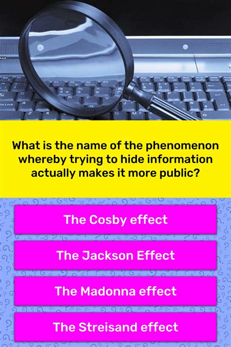 What Is The Name Of The Phenomenon Trivia Questions Quizzclub