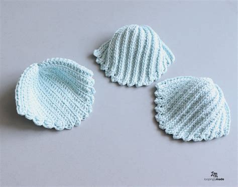 Easy Sea Shell Crochet Coasters Free Pattern Crochet Pattern