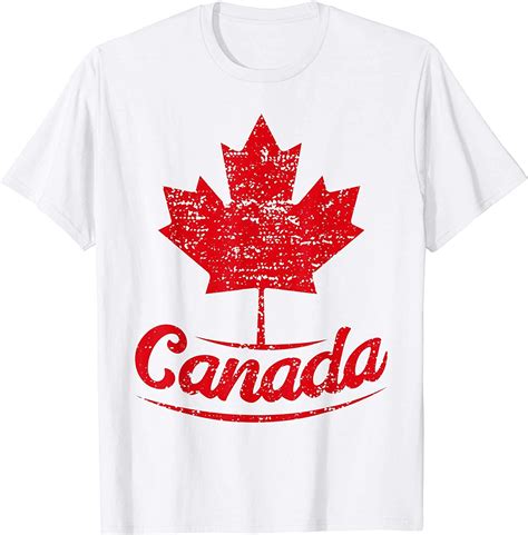 Canada Maple Leaf Proud Vintage Retro Canadian Flag T Shirt In 2020 T Shirts For Women Flag