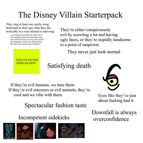 The Disney Villain Starterpack Rstarterpacks