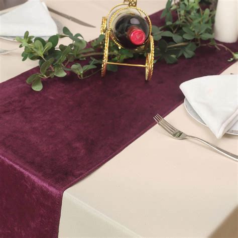 5 12x107 Premium Velvet Table Runners Wedding Linens Decorations