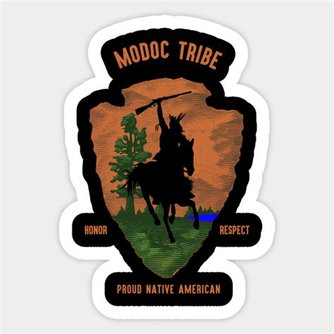 Modoc Tribe Native American Indian Retro Vintage Retro Arrow Modoc