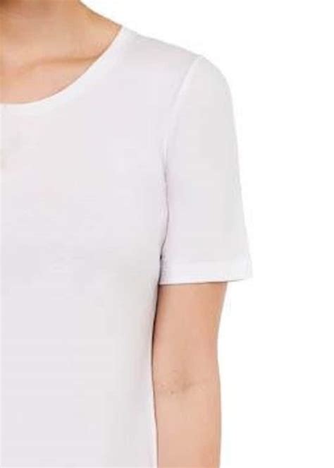 Womens Organic Cotton Scoop Neck Tee Shirt In White Etsy