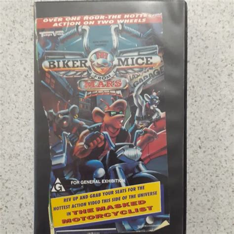 Biker Mice From Mars The Masked Motorcyclist Vhs Pal Video Tape 1994