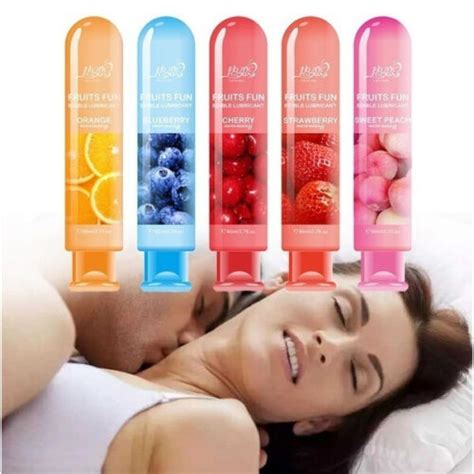 Fruit Flavor Adult Lubricant Gel Lube Edible Oral Sex Sexual Massage