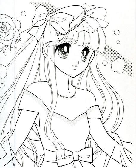 Japanese Shoujo Coloring Book 3 Coloring Books Vintage Coloring