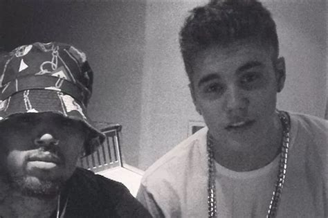 Justin Bieber And Chris Brown Pose For Picture As They Record New Duet