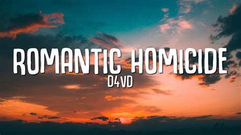 D4vd Romantic Homicide Lyrics Youtube