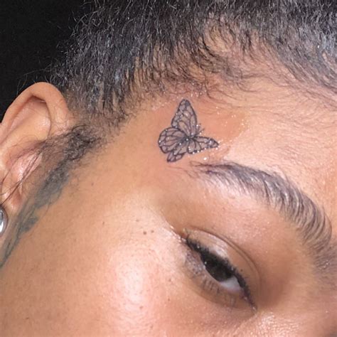 Tiny Butterfly Face Tattoo Butterfly Mania