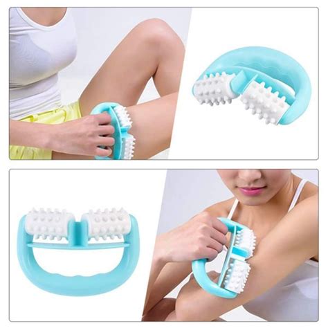 Wholesale Price Handheld 2 Wheels Body Muscles Massage Roller