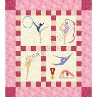 The Gymnast | Girls quilts, Applique quilt patterns, Applique quilts