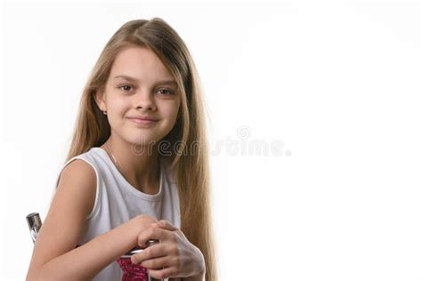 Een Jongen Van 10 Jaar Van Europese Verschijning Met Stock Foto Image