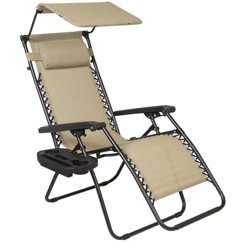 Then you can use them and will have a nice nap. Zero-Gravity Canopy Lawn & Patio Chair with Sunshade and ...