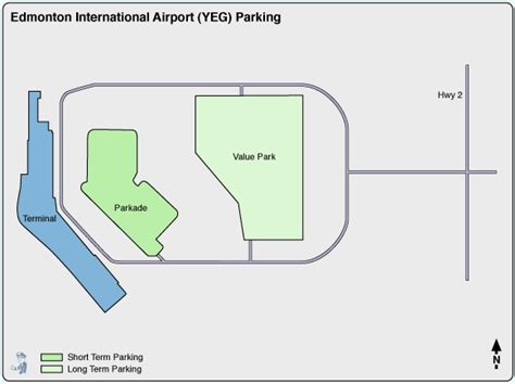 Edmonton Airport Parking Yeg Airport Long Term Parking Rates And Map