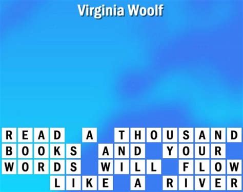 If you're trying to solve a crossword puzzle with the clue quote, part 3, then the answer might be listed below. Quote Falls Grid F-6 Answers - Solve World Biggest Crossword Puzzle Now