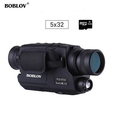 Boblov Pj2 5x32 Digital Infrared Night Vision Goggle Monocular 200m