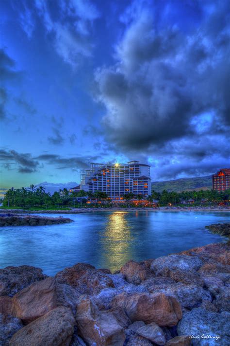 Oahu Hi Four Seasons Resort Ko Olina Sunset Lagoon Landscape Seascapes