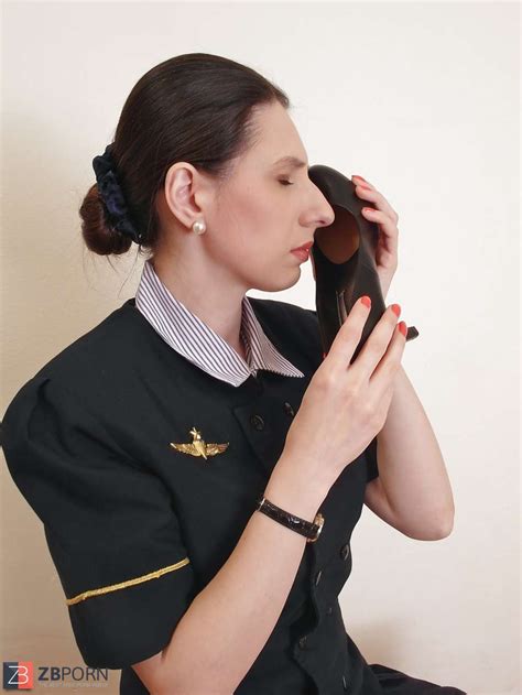 Flight Attendant Sole Fetish Dual Up Well Worn Stockings Zb Porn