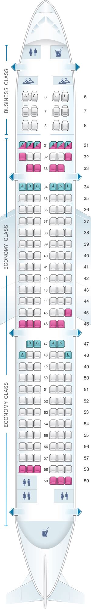 Seat Map China Eastern Airlines Airbus A321 200 178pax Seatmaestro