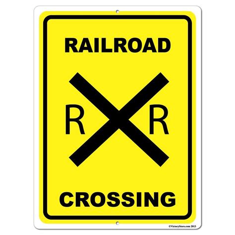 Railroad Crossing Aluminum Sign Or Sticker Victorystore