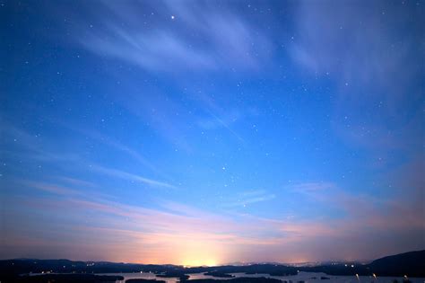 Imagen Gratis Hermoso Cielo Estrellas Estrellas Nubes Noche Lago