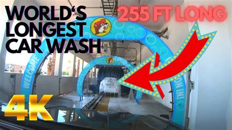 Worlds Longest Car Wash 255 Feet Long Guinness World Record Buc Ees