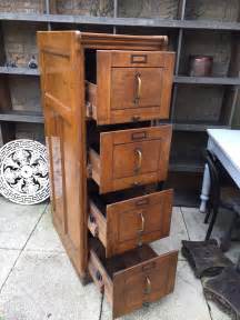 Oak 4 Drawer Filing Cabinet Antiques Atlas