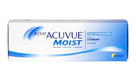 Acuvue Moist For Astigmatism Daily Contact Lenses With Lacreon