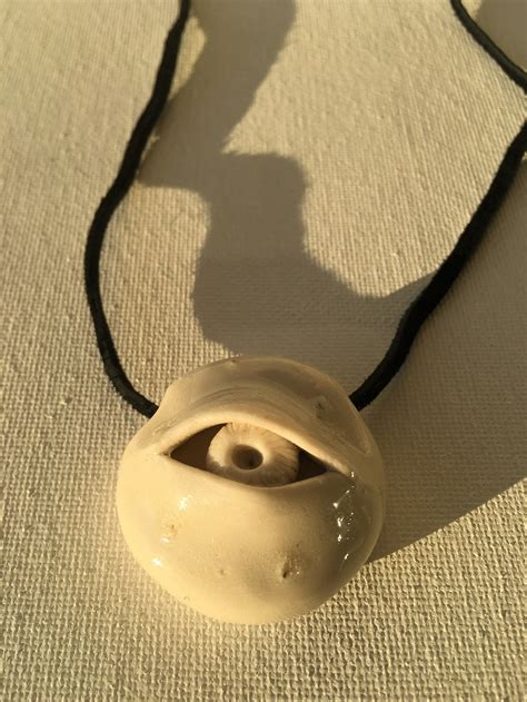 Eyeball Pendant With Melted Glass Etsy