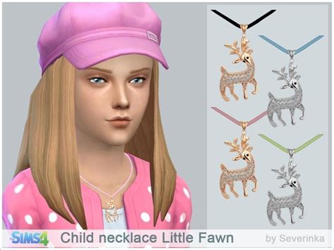 Child Necklace Little Fawn By Severinka At Tsr Sims 4 Updates