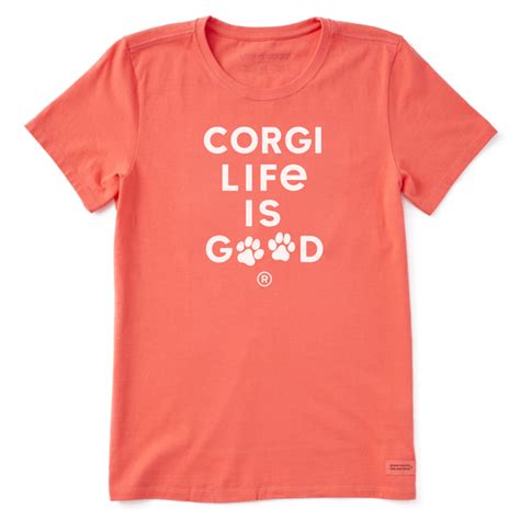 Womens Life Is Good Paw Print Crusher Vee Life Is Good Official Site
