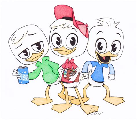 Ducktales Huey Dewey Louie By Bav08 On Deviantart