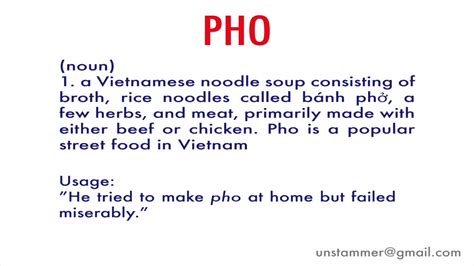 How To Pronounce Pho Youtube