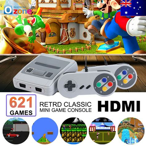 Classic Super Nintendo Mini Game Console Built In 621