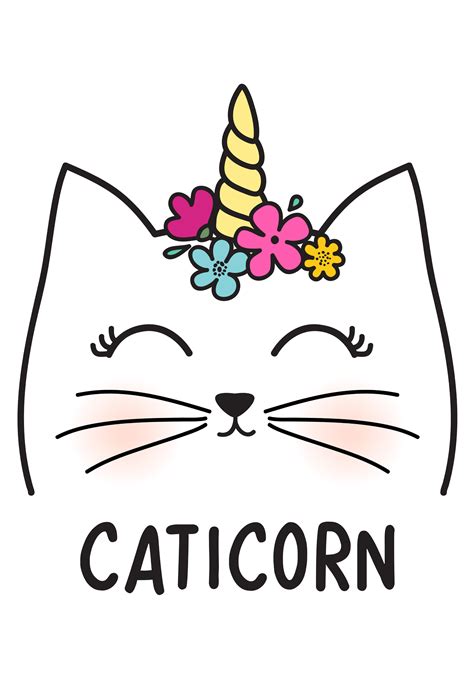 Wallpaper Caticorn Cat Unicorn Cute Colors Gato Gatinho