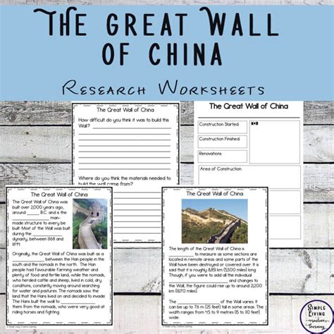 Great Wall Of China Worksheet Worksheets For Kindergarten