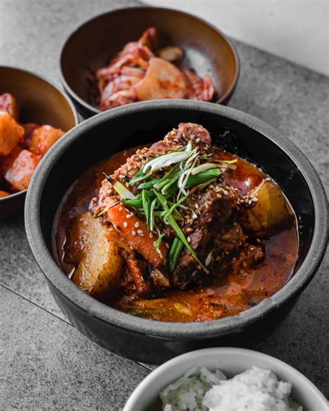 Spicy Korean Pork Bone Soup Gamjatang The Subversive Table