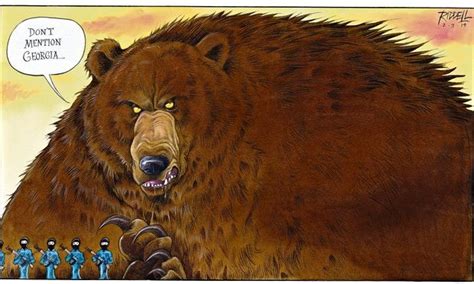 The Russian Bear Stirs Chris Riddell 02 03 2014 Jesus Is Coming Caricature Illustrators