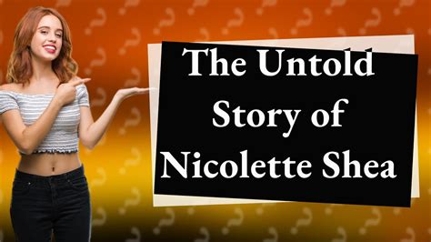 Who Is Nicolette Shea Discover The Facts You Didnt Know Youtube