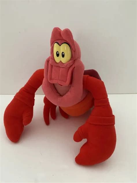 Mattel Disney Sebastian The Little Mermaid Plush Crab Lobster Soft