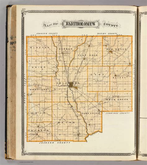 Map of Bartholomew County. - David Rumsey Historical Map Collection