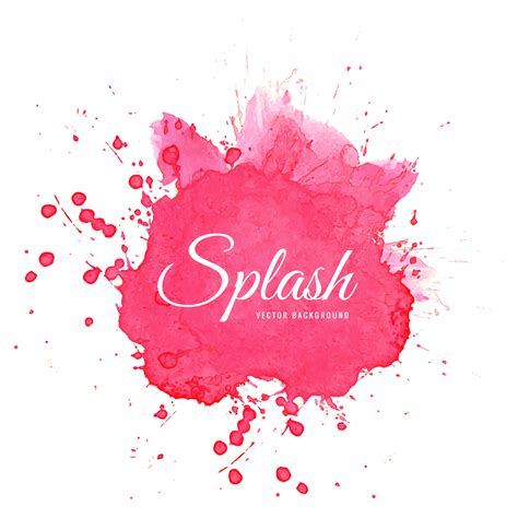 Elegant Watercolor Pink Splash Vector 381724 Vector Art At Vecteezy