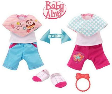 Funrise Hasbro Baby Alive Cute Cozy Reversible Outfit Pants Clip Panda
