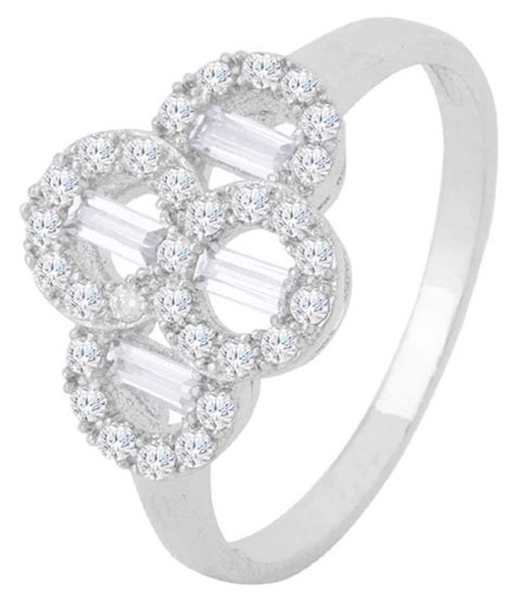 Silver Plated Clover Finger Ring Buy Silver Plated Clover Finger Ring