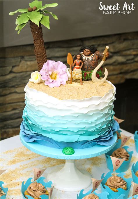 Moana Cake Moana Birthday Party Cake Moana Birthday Cake Luau