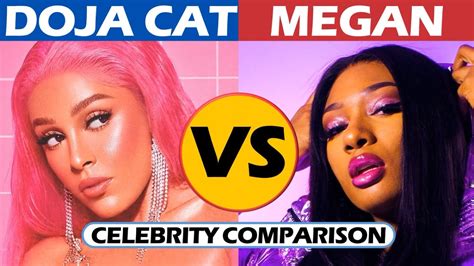 Doja Cat Vs Megan Thee Stallion Celebrity Comparison Youtube