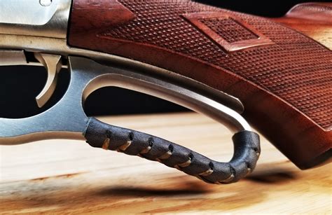 Leather Lever Wrap Cover Kit For Lever Action Rifles And Shotguns