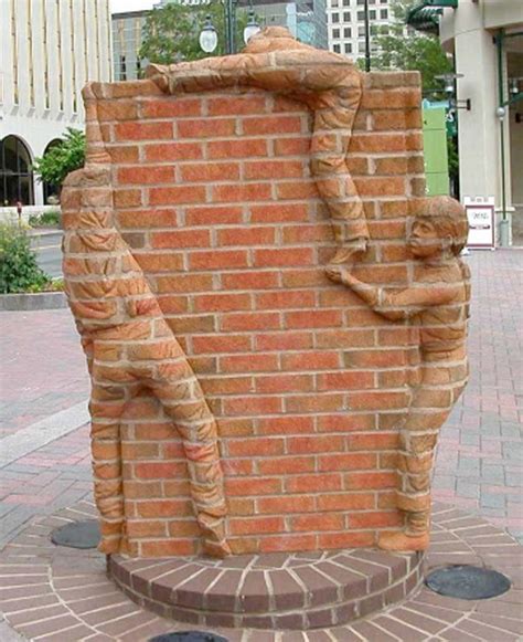 Street Art Created From Sculpted Brick Walls Are A Joy