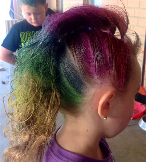 Crazy Hair Day Rainbow Mohawk My Little Pony Rainbow Mane Crazy Hair