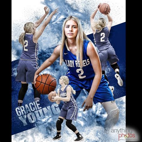 Custom Basketball Sports Poster Collage For Any Sport Team Or Athlete